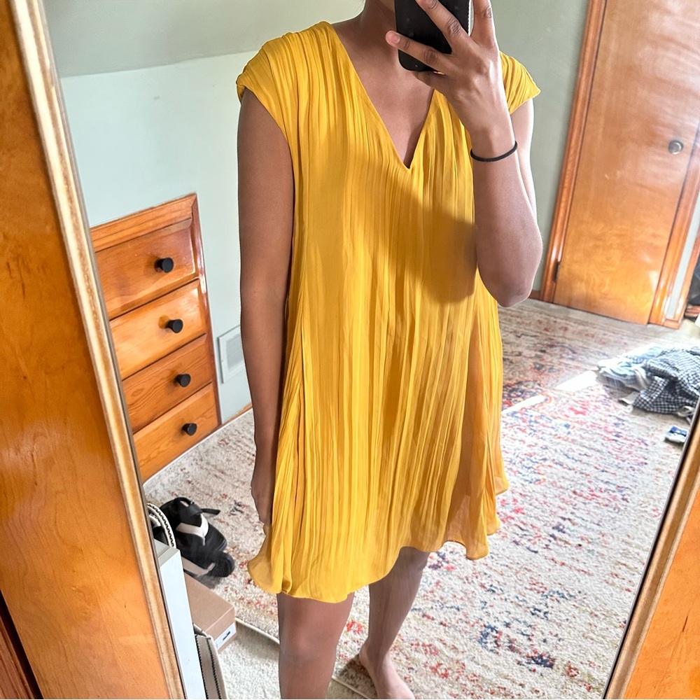 Flowy Chiffon Shift Dress